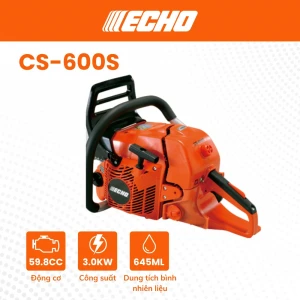 Máy cưa xích ECHO - CS600S - 59,8cc - (Chưa có LX)