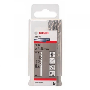 Mũi khoan HSS BOSCH - 4.8MM (10 mũi) - 2608595334