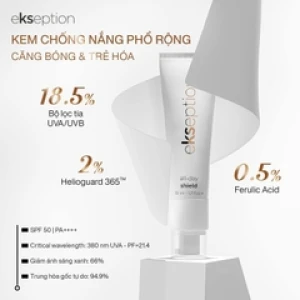 Kem chống nắng phổ rộng, ngừa lão hoá Ekseption All Day Shield - 50ml