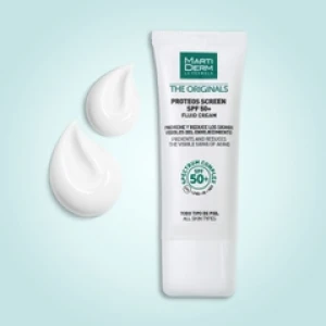 Kem chống nắng phổ rộng ngừa lão hóa, phòng chống nám quay lại MartiDerm The Originals Proteos Screen SPF50 Fluid Cream - 40ml