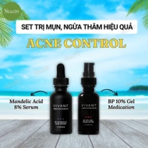 Set trị mụn, ngừa thâm hiệu quả Vivant Skincare Acne Control