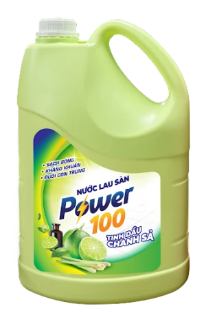 Nước lau sàn POWER100 tinh dầu chanh sả 3,5kg