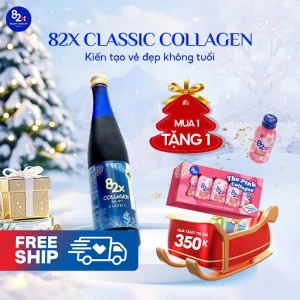 Nước uống Collagen 82X 120000 Classic Làm Đẹp, Căng Bóng Da 500ml/chai