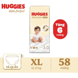 Tã-bỉm quần Huggies Skin Perfect XL Super Jumbo 52 6 miếng