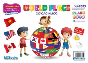 Flash card dạy trẻ theo phương pháp Glenn Doman - Cờ các Quốc gia trên thế giới
