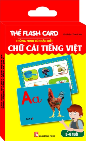 Thẻ flash card thông minh- bé nhận biết chữ cái tiếng việt (hộp)