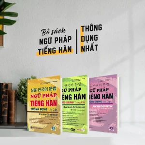 Trọn bộ ngữ pháp tiếng Hàn thông dụng 3 cuốn của Mcbooks