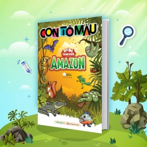 Con tô màu - Thám hiểm Amazon (24 Stickers)