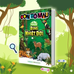 Con tô màu - Thám hiểm rừng nhiệt đới (24 Stickers)