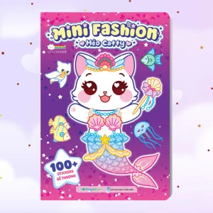 Mini Fashion - Mèo Catty (100 stickers dễ thương) - Sách bóc dán sticker cho bé gái