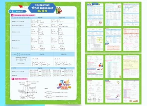 Tờ Công Thức Toán 12 - Tất Cả Trong Một (Đại số Hình học)