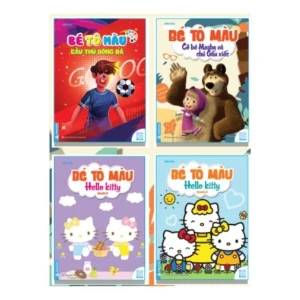Bé Tô Màu - Cầu Thủ Bóng Đá, Cô Bé Masha Và Chú Gấu Xiếc, Hello Kitty 1 2
