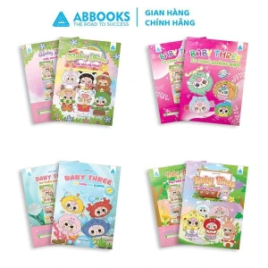 Sách - Bé tô màu ABBOOKS - Baby Three Giấc mơ cổ tích, Nữ thần đại dương, Thị trấn thỏ Lily, 12 Cung hoàng đạo
