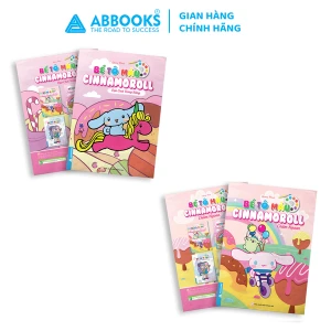 Sách - Bé tô màu ABBOOKS - Cinnamoroll Chăm Ngoan, Dạo chơi trong rừng - Bộ 2 cuốn