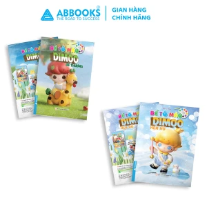 Sách - Bé tô màu ABBOOKS - Dimoo Dễ Thương, Hẹn Hò - Bộ 2 cuốn