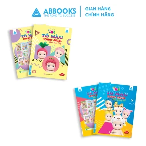 Sách tô màu cho bé - Thiên Thần Sony - Sony mũ động vật, Sony mũ trái cây - ABBOOKS