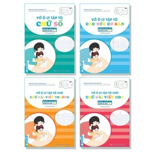 Vở Ô Ly Tập Tô Chữ Cái _ Combo - Dành Cho Bé Chuẩn Bị Vào Lớp 1