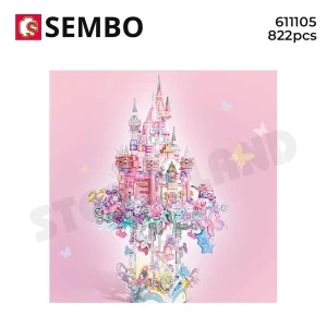 SEMBO-611105 Lắp ráp mô hình lâu đài xứ sở muôn hoa