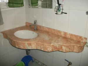 Bàn đá Lavabo Hồng Rosa