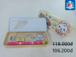 Hộp bút con gấu kèm phụ kiện