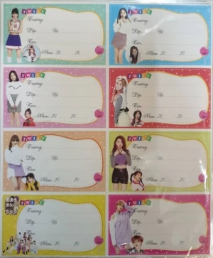 Nhãn Vở Học Sinh Cao Cấp - 8 ô