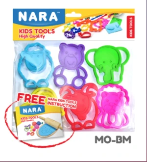 Bộ khuôn nặn hình Nara Nara 6 món MO-ZOO