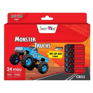 Búp sáp 24 màu Monster Strucks CR11