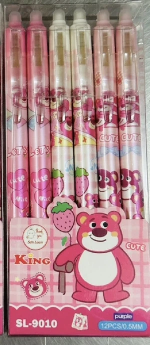 Bút gel xoá được - gấu dâu