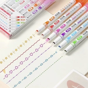 Bút lăn viền màu pastel