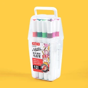 Bút lông màu Marker 12 màu GuangBo H02236