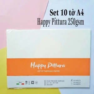 Giấy vẽ Canson Ý Happy Pittura A4 - 250gsm (10 tờ/xấp)