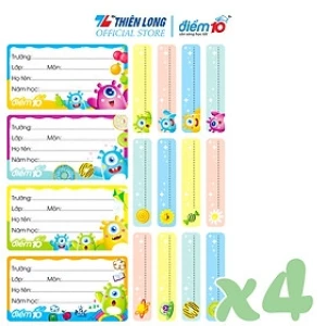 Nhãn vở Điểm 10 NBL006 (16 cái/xấp)