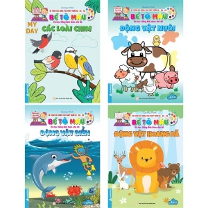 Bé thỏa sức sáng tạp phát triển IQ-EQ-CQ - Bé tô màu và học tiếng anh theo chủ đề (Cuốn lẻ)