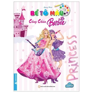 Bé tô màu công chúa Barbie