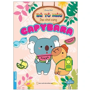 Bé tô màu dạo chơi cùng Capybara