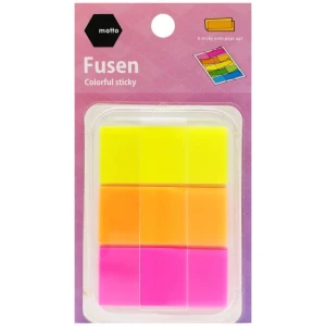 Giấy Note Film Case 3 Màu 44 x 20 mm - Motto CYFFCS-3C