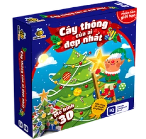 Đồ chơi trí tuệ - Cây thông của ai đẹp nhất - Giúp bé nhận biết màu sắc, hình khối - Lứa tuổi 1- 10