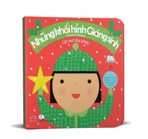 Sách tương tác - Lật mở lắp ghép - Christmas Shapes - Những khối hình Giáng sinh