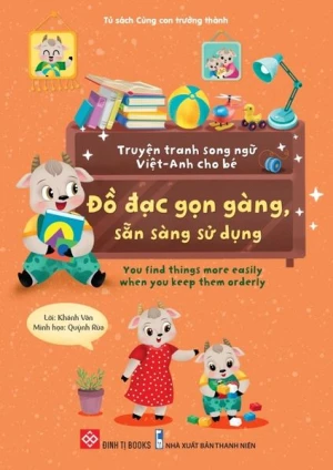Truyện tranh song ngữ Việt-Anh cho bé Đồ đạc gọn gàng, sẵn sàng sử dụng You find things...