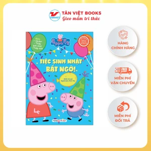 Sách tương tác - Cùng học cùng chơi với Peppa Pig: Cuốn 2 - Tiệc sinh nhật bất ngờ