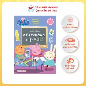 Sách tương tác - Cùng học cùng chơi với Peppa Pig: Cuốn 6 - Đến trường thật vui!