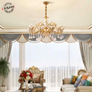 Đèn Chùm Đồng Châu Âu CDC-7416