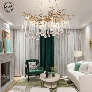 Đèn Chùm Serip Đồng CDS-1689