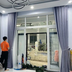 Rèm Vải Đà Nẵng - Màu Xám Nhạt