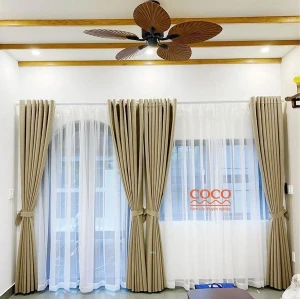 Rèm Vải Đà Nẵng - Vải Bố Màu Be