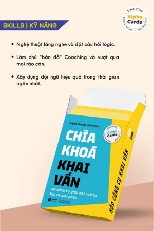 Flashcard Chìa khóa khai vấn 48 tình huống coaching thực tế giúp đội ngũ tự tìm ra giải pháp