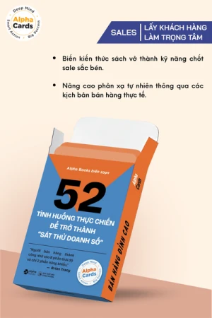 Flashcard Kỹ Năng Bán Hàng 52 tình huống thực chiến để trở thành sát thủ bán hàng