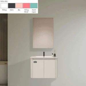 Bộ tủ chậu Akhoa PVC01 50CM