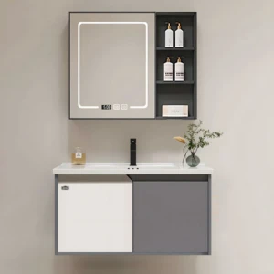 Bộ tủ chậu Akhoa PVC04 80CM