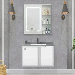 Bộ tủ chậu Akhoa PVC19 60cm